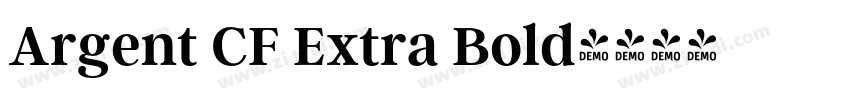 Argent CF Extra Bold字体转换